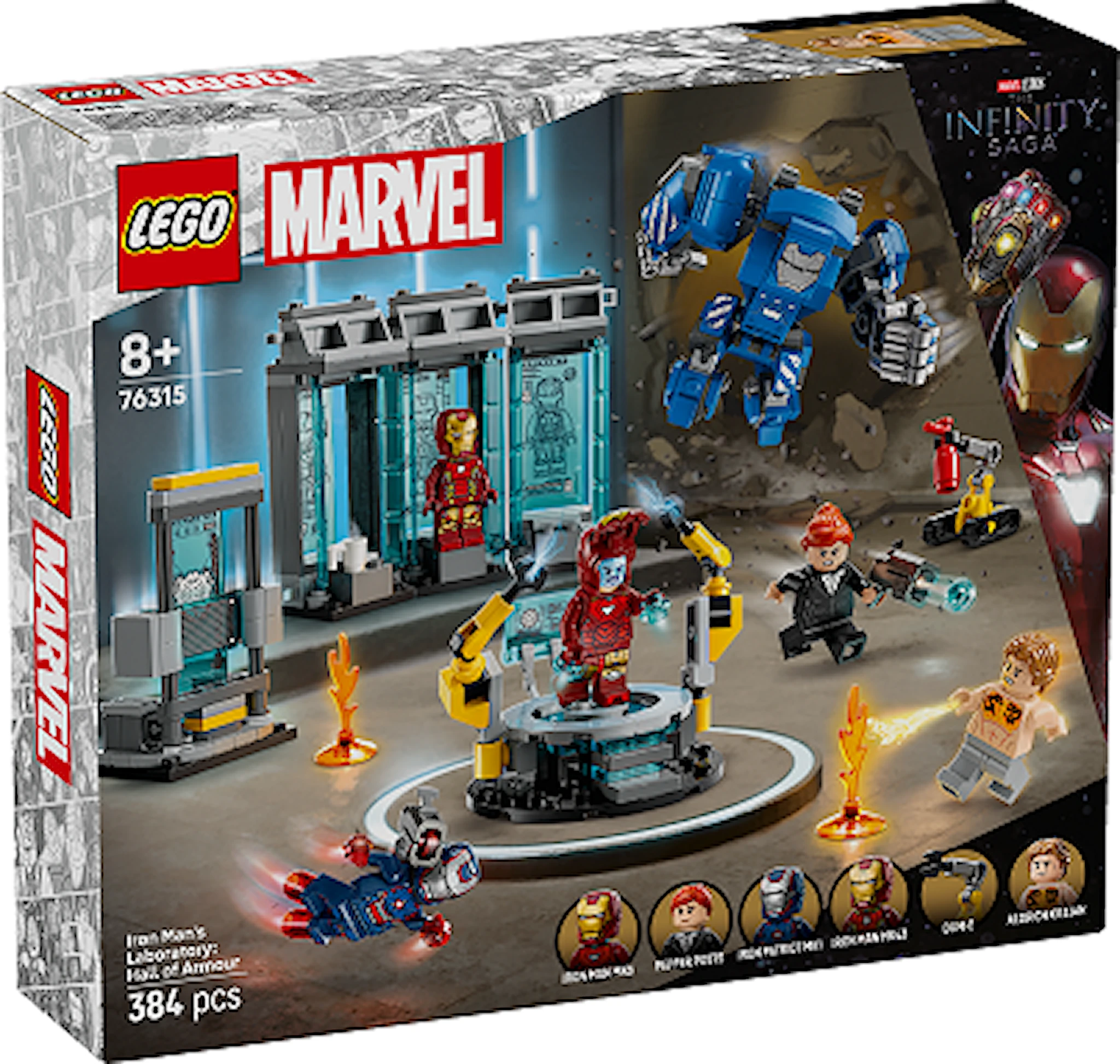 Tuotekuva ille Iron Manin laboratorio – Haarniskahuone LEGO® Super Heroes (76315)
