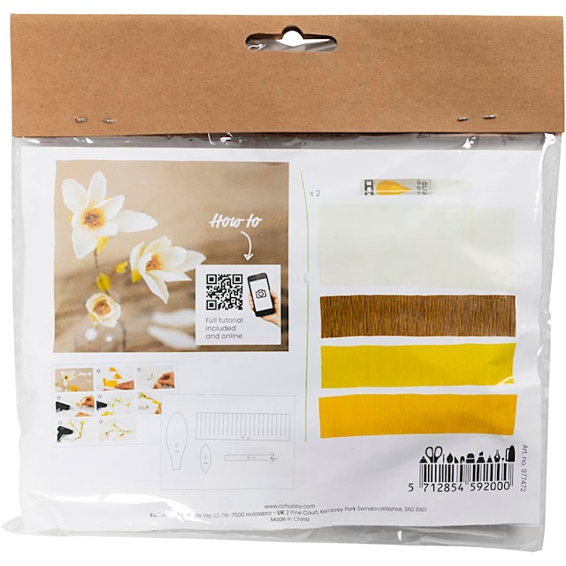 Produktbild 4 för Mini DIY Kit Kräppapper, Magnoliakvist