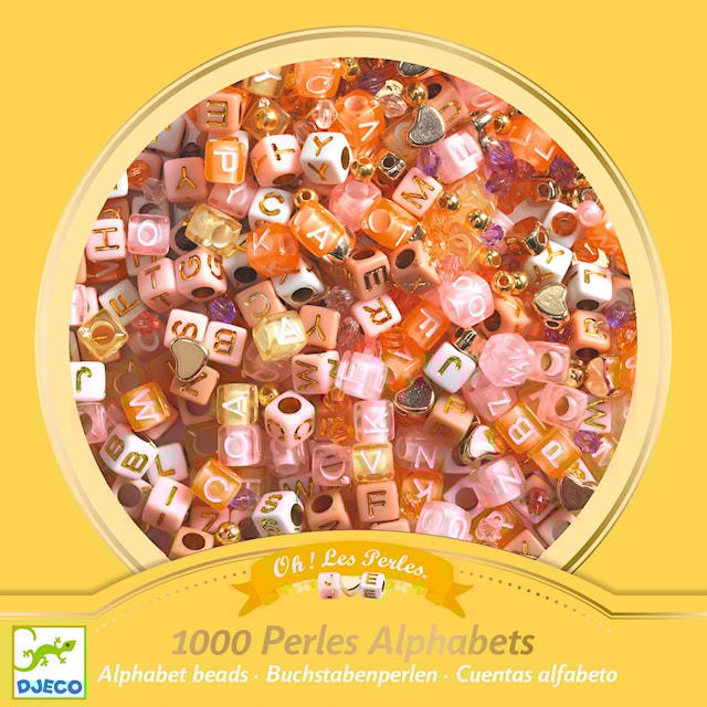 Tuotekuva 1 - Aakkoshelmet Kulta 1000 kpl Djeco