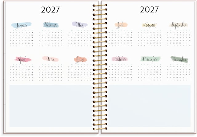 Produktbilde 5 for Kalender Life Organizer 2026 C5 Blomster Burde