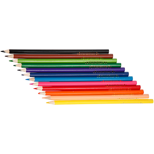 Tuotekuva 3 - Colortime-Värikynät, Pit. 17,45 cm, kärki 3 mm, värilajitelma, 12 kpl/ 1 pkt