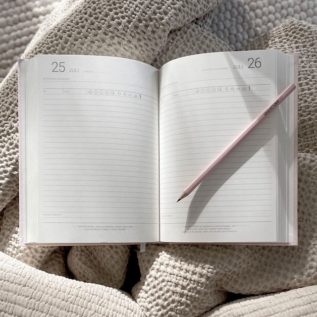 Produktbild 6 för 1-Års Dagbok A5 Dusty Rose Paperstyle