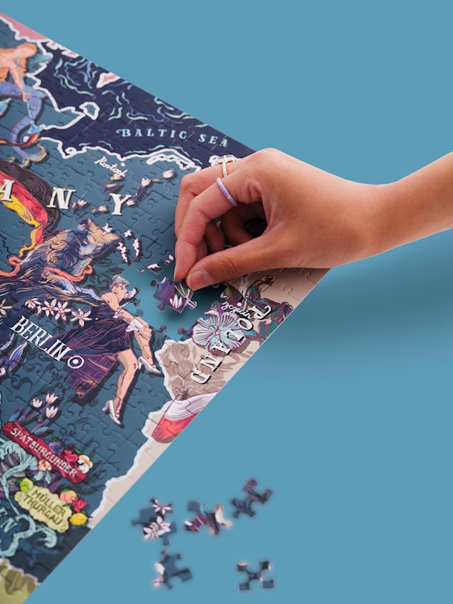 Produktbild 5 för Vinpussel - Tyskland 1000 bitar, Water and Wines