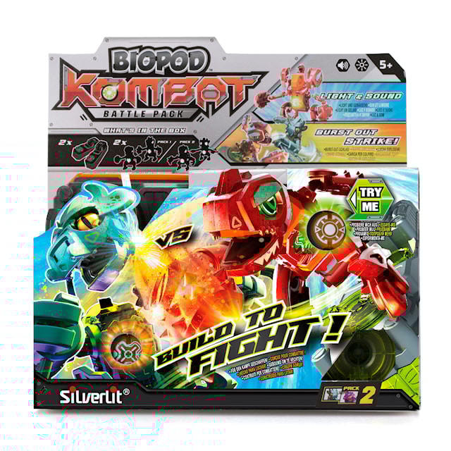 Produktbild 4 för Biopod Kombat Battle 2-pack Rosa/Blå Silverlit