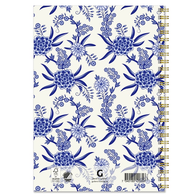 Produktbild 3 för Anteckningsbok A5 Fenix blå Linjerad 50 sidor Gullers