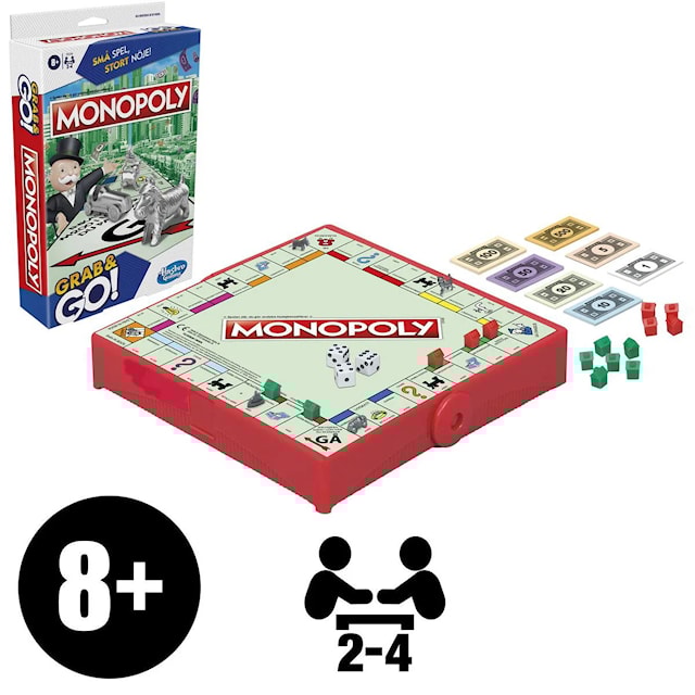 Produktbilde 2 for Reisespill Grab & Go Monopoly (SE/FI)