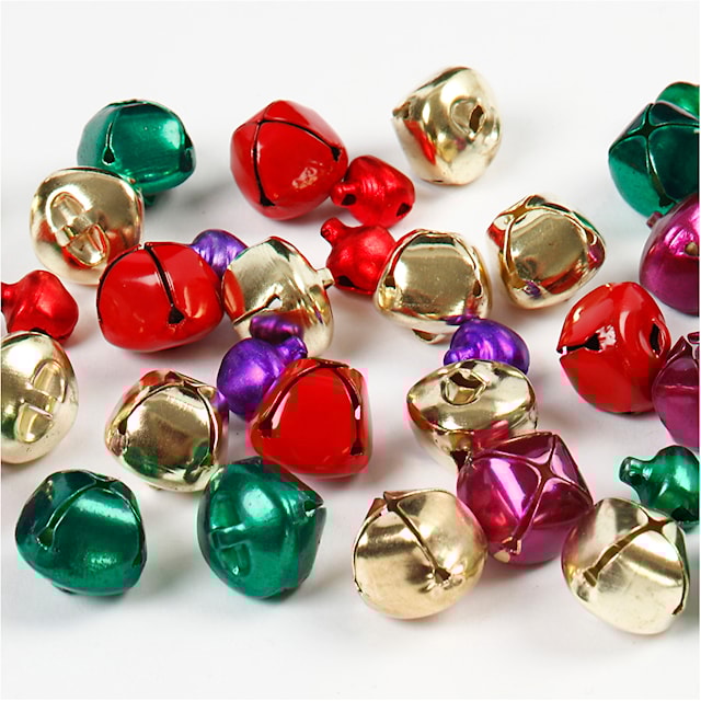Produktbilde 1 for Bjeller, dia. 10+14 mm, metallic farger, 320 ass./ 1 pk.