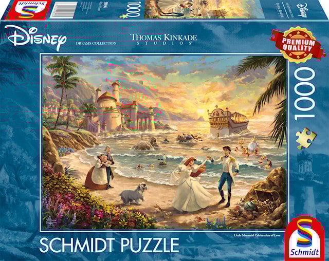 Produktbild 1 för Disney Celebration of Love Thomas Kinkade Pussel 1000 bitar