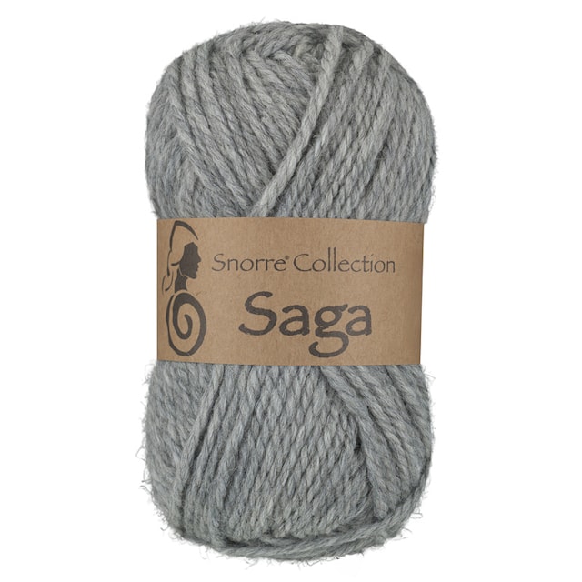 Saga Ull, Alpacka mix 50 gr Ljusgrå 413, Viking Snorre