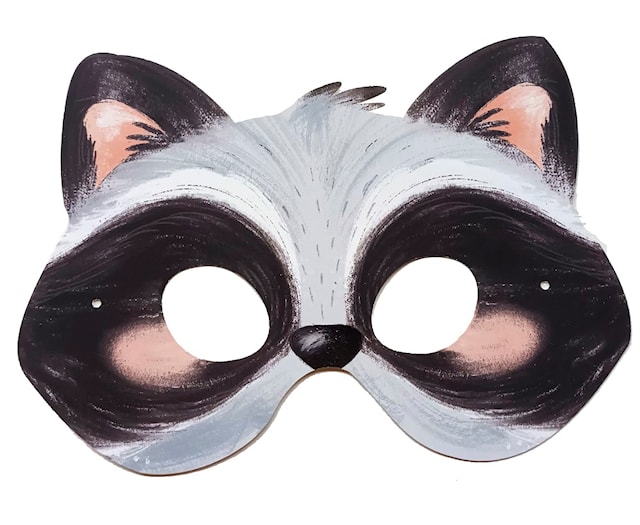 Produktbilde 3 for Ansiktsmasker og skattejakt Skogens dyr 5-pakning Fridolin