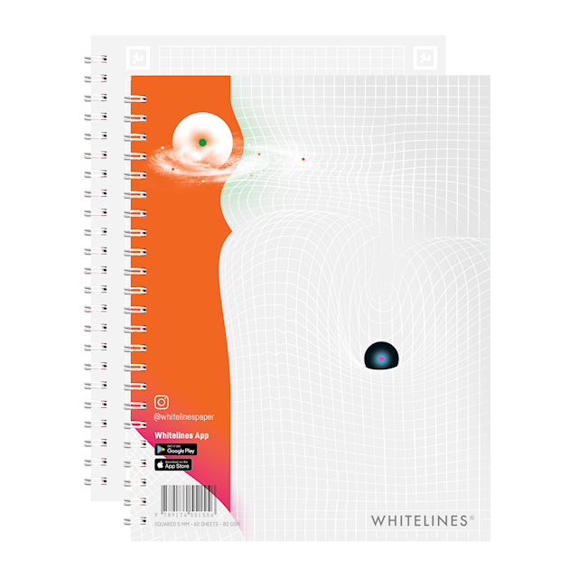 Tuotekuva 1 - Whitelines Revelations Kierrelehtiö A5 Ruudullinen