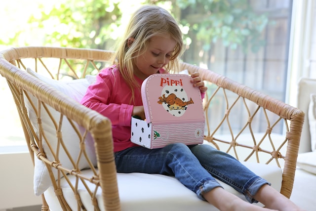 Produktbild 2 för Pippi Resväska, 20 cm Rosa Micki