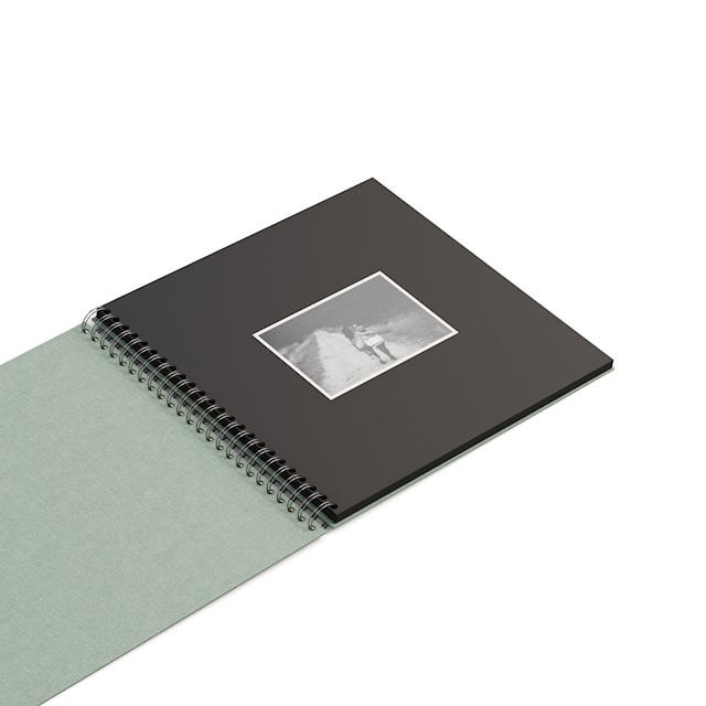 Produktbild 3 för Fotoalbum Soft Teal med svarta blad 35x31,5cm Bigso Box of Sweden