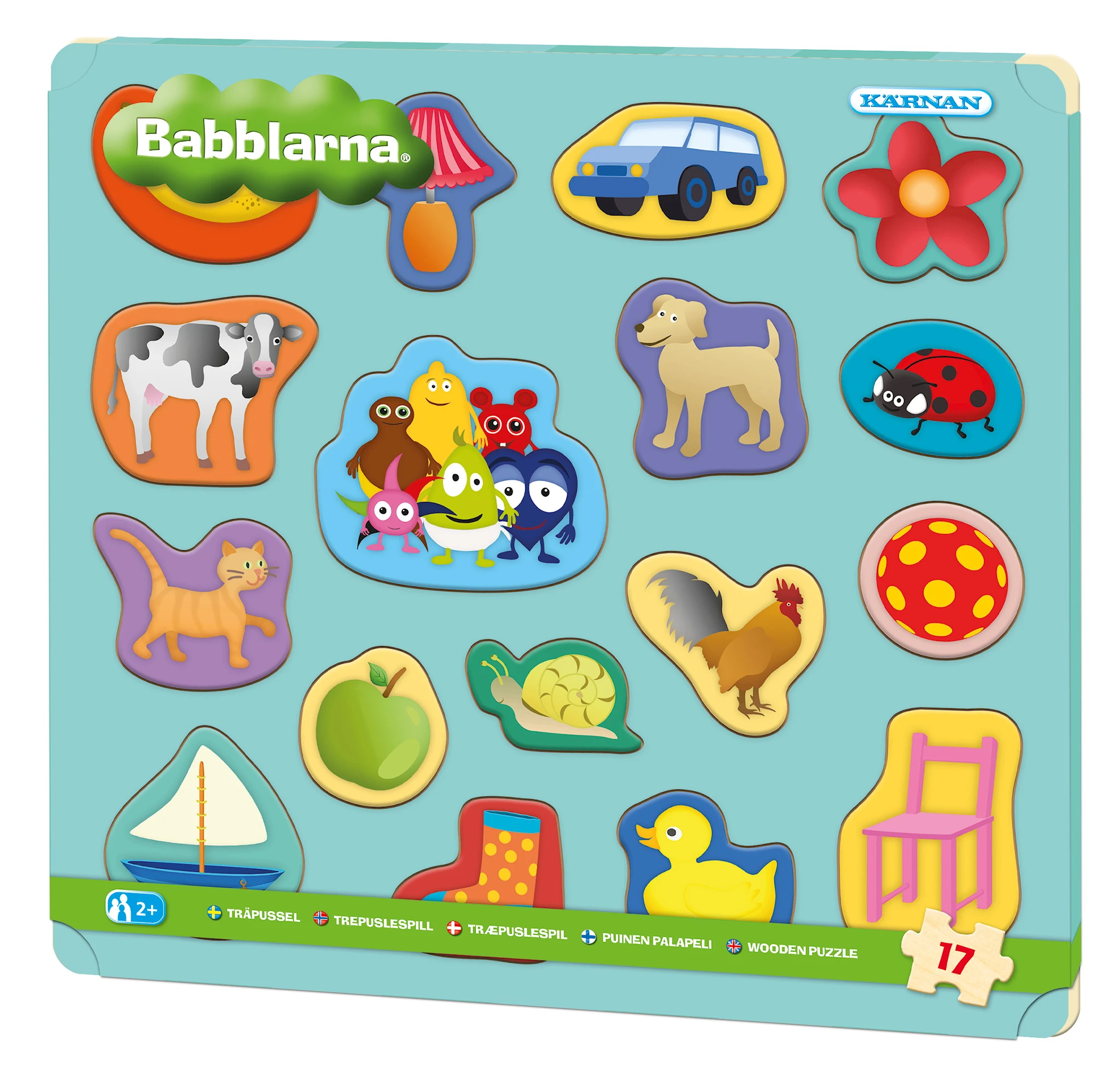 Produktbilde for Rammepuslespill med forhøyede brikker Babblarna, Kärnan (SE)