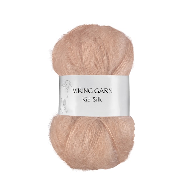 Kid/Silk Garn 25 g Ljus Nougat 366 Viking Garn