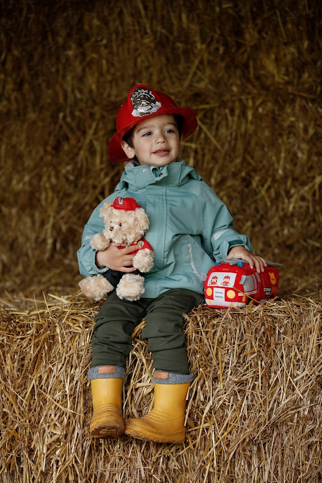 Produktbilde 3 for Brannbil med flyttbart Stege Teddy Company