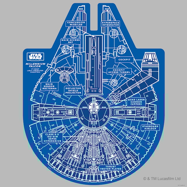 Produktbild 3 för Millenium Falcon Pussel 1000 bitar  Ridley's