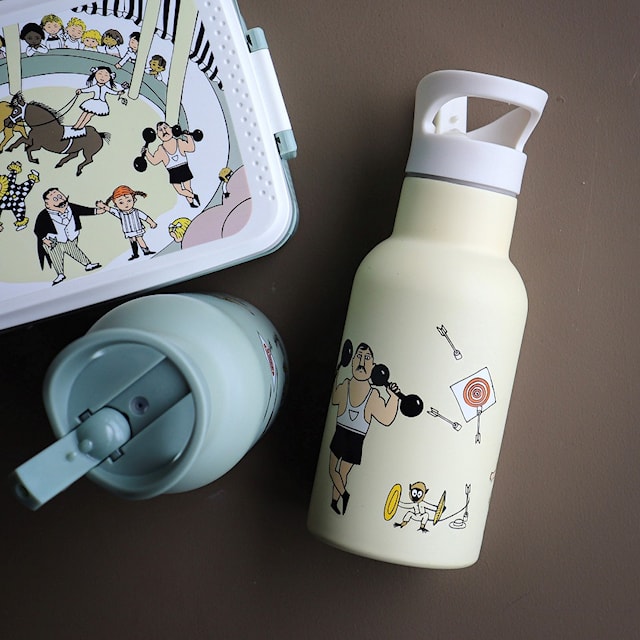 Produktbild 2 för Pippi Långstrump Cirkus Vattenflaska Gul Rätt Start