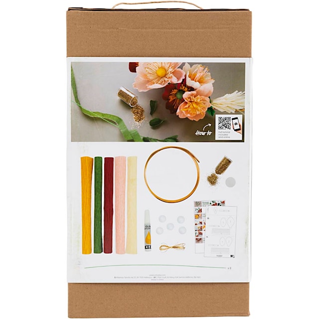 Produktbild 2 för DIY Kit Kräppapper, Blomkrans