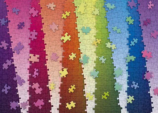 Tuotekuva 2 - Palapelit Colors On Colors 1000 palaa, Ravensburger