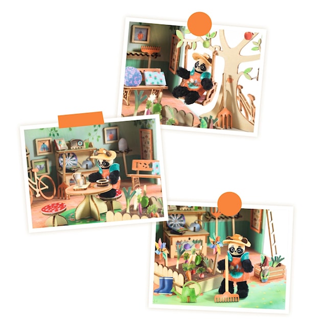 Tuotekuva 4 - Luo ja koristele miniatyyritalo Olive Mi House Djeco