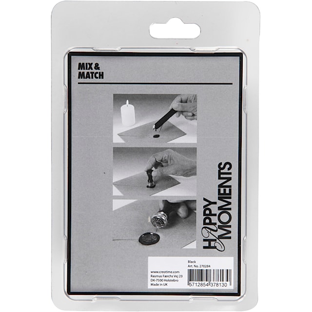 Tuotekuva 6 - Sinettipakkaus, halk. 17 mm, musta, 1 set