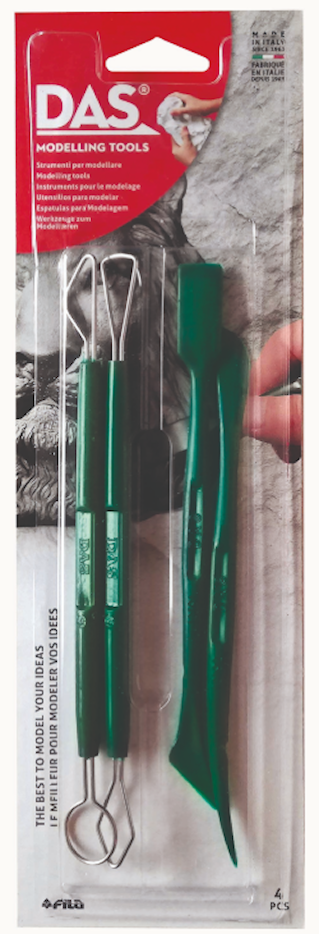 Produktbilde 1 for DAS Modellverktøy Basic 4 stk sett Fila
