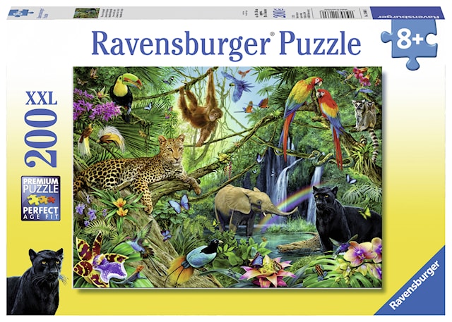 Produktbilde 1 for I jungelen Puslespill 200 brikker Ravensburger