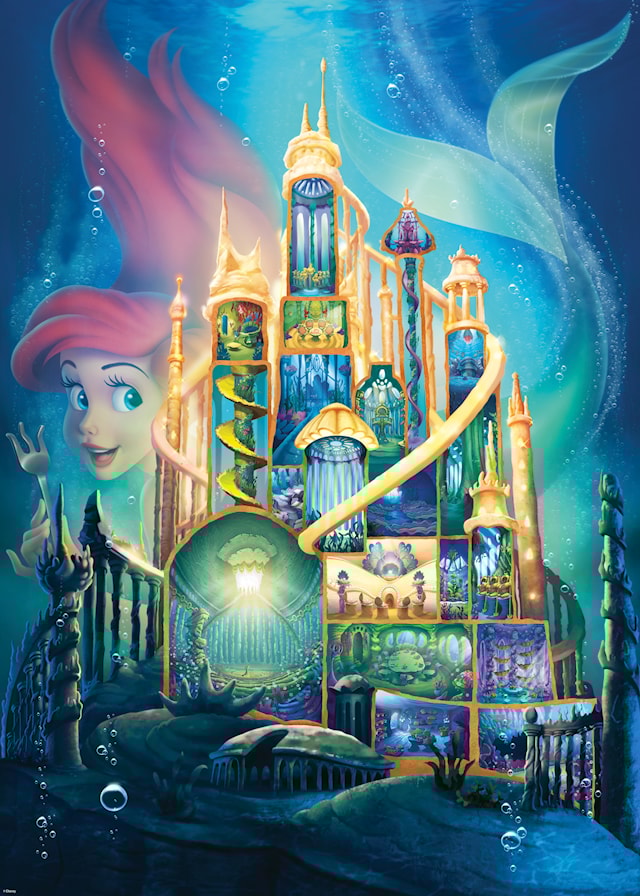 Produktbilde 2 for Disney slott Ariel 1000 Puslespill brikker, Ravensburger