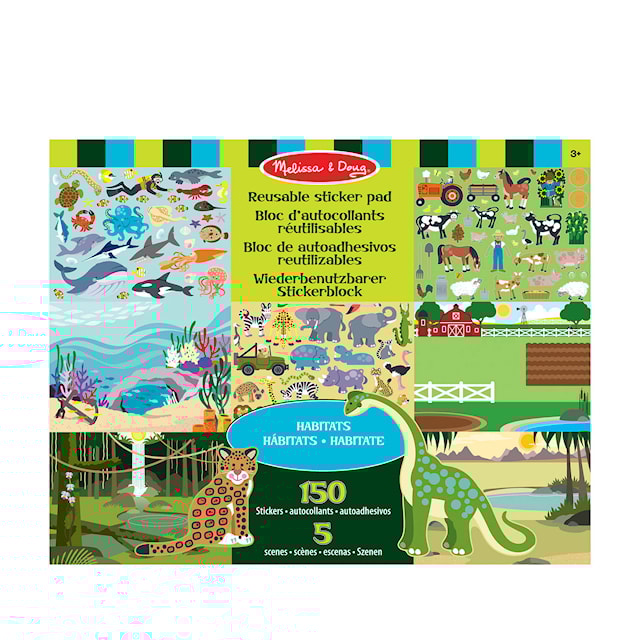 Produktbilde 1 for Reusable Sticker Pad Habitats Melissa & Doug