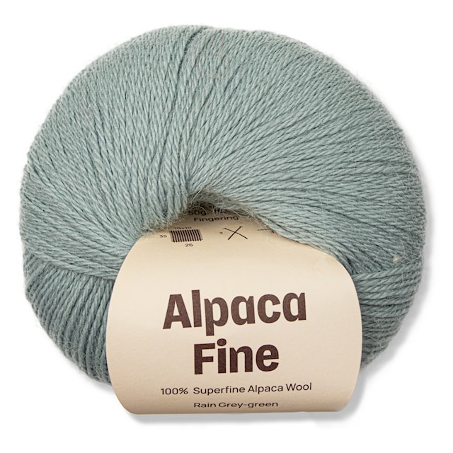 Alpac Fine 50 g Rain green/grey A255 Adlibris