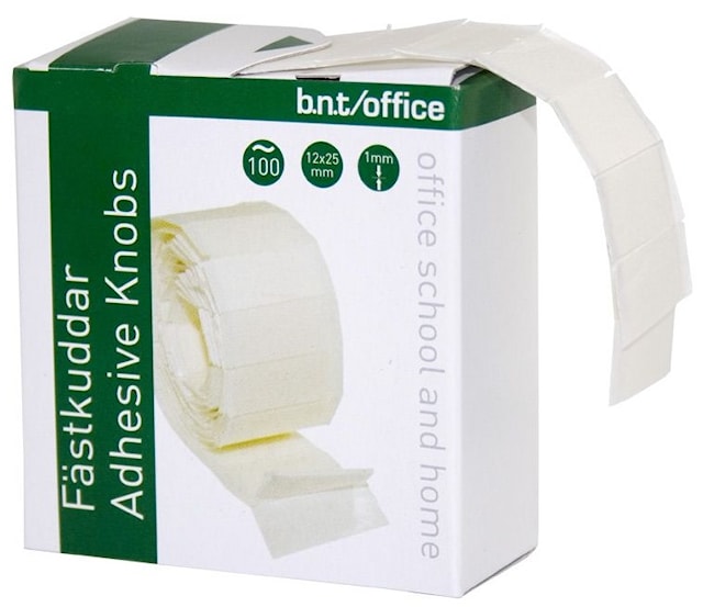 Produktbilde 1 for Festerputer Hvite 25 x 12 mm 100-pakning BNT Office