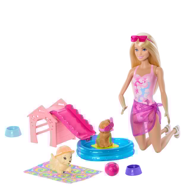 Produktbilde 5 for Barbie med valper bassengfest-lekesett