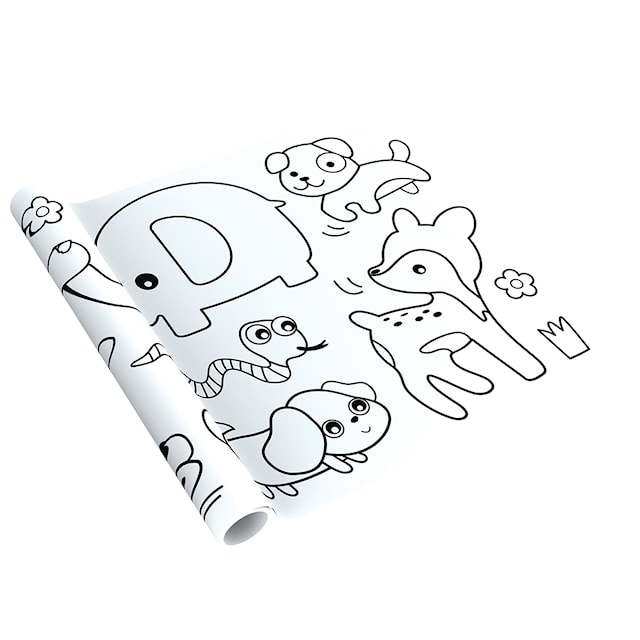 Produktbild 2 för Målarrulle Djur Fästande 3m mierEdu