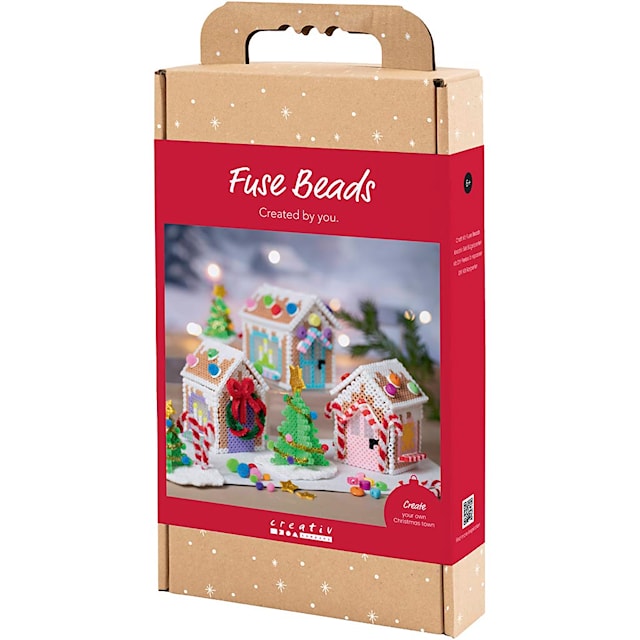 Produktbild 3 för DIY Kit Rörpärlor Julhus mixade färger 1 förp