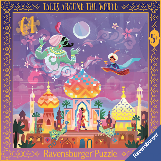 Produktbild 2 för Aladdin and the Wonderful Lamp Pussel 64 Bitar, Ravensburger