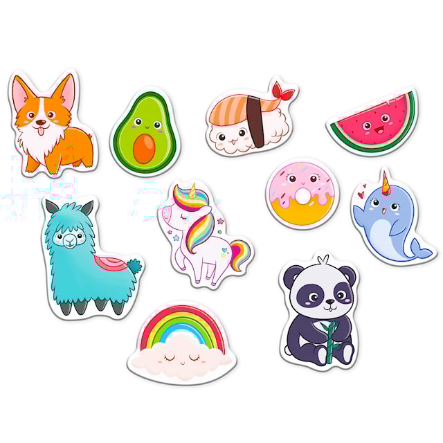 Produktbild 2 för Magnetbokstäver och Magnetsiffror 106 Bitar, Quercetti