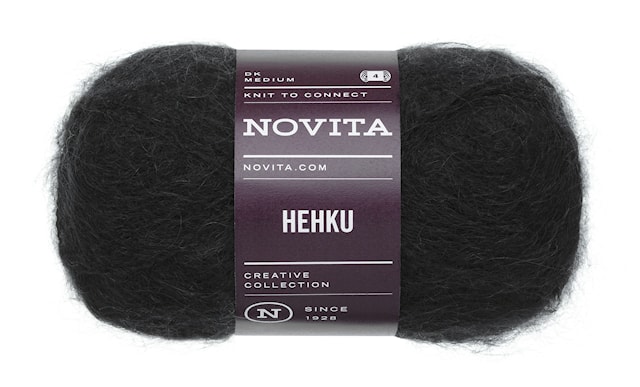 Hehku Garn Mohair Ullmiks 50 g uendelig 0901 Novita