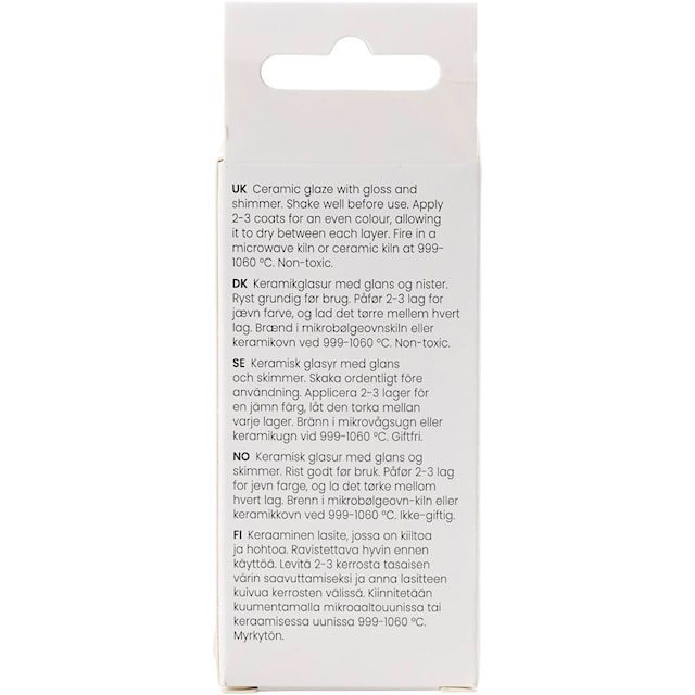 Tuotekuva 2 - Pilkullinen Keraaminen Lasite, 999-1060 °C, peittävä, Rusty Nails, 60 ml/ 1 tb