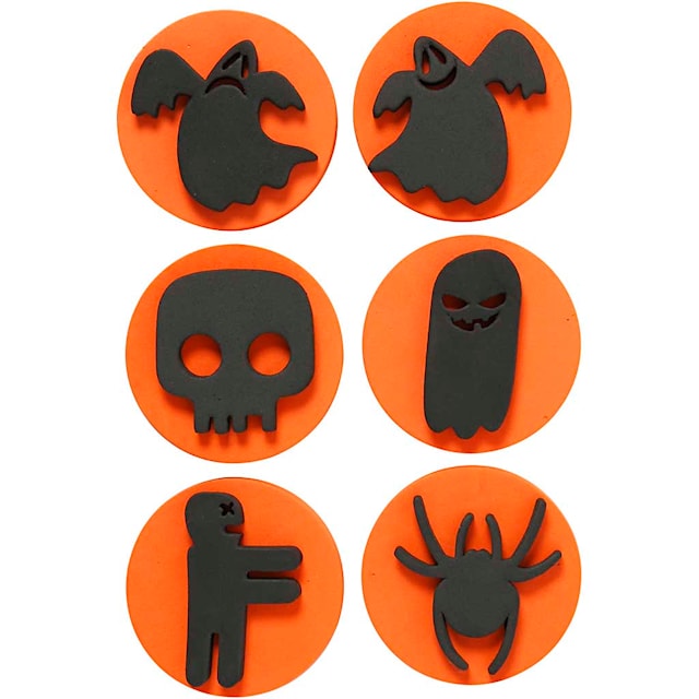 Produktbild 2 för Skumstämplar Halloween 7,5 cm 12 olika motiv