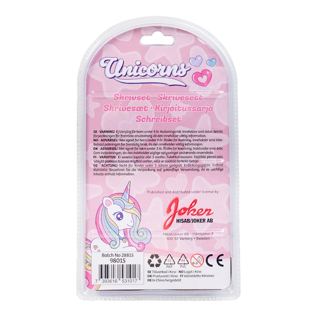 Produktbilde 3 for Unicorns Tegnesett 5 deler