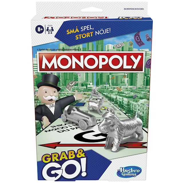 Produktbilde 1 for Reisespill Grab & Go Monopoly (SE/FI)