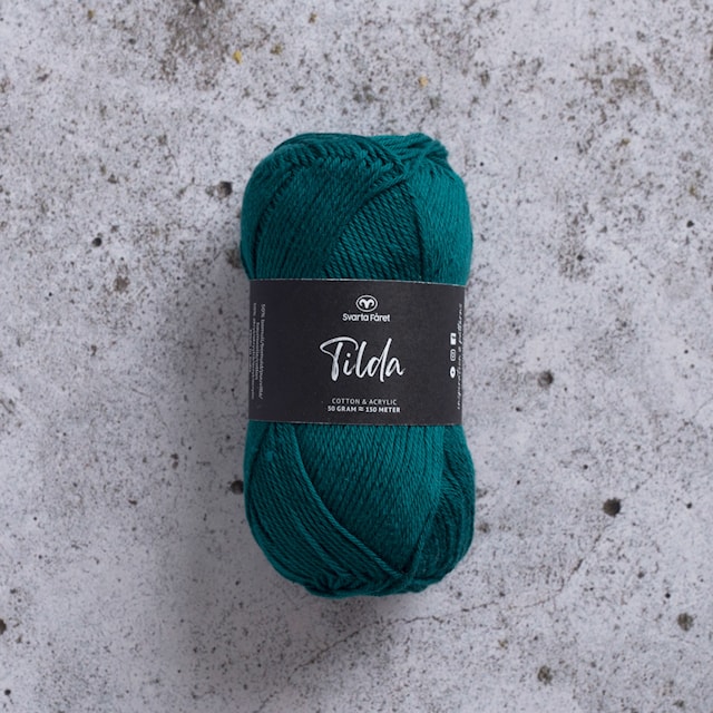 Tilda Lanka Puuvillasekoite 50 g Smaragdgrön Svarta Fåret