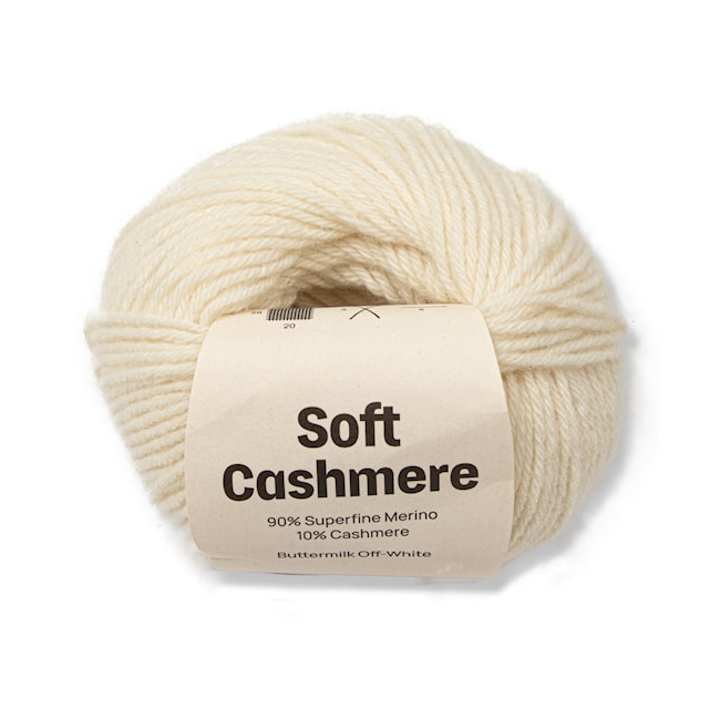 Soft Cashmere Kashmir/merino 25 gr Buttermilk off-white A733 Adlibris