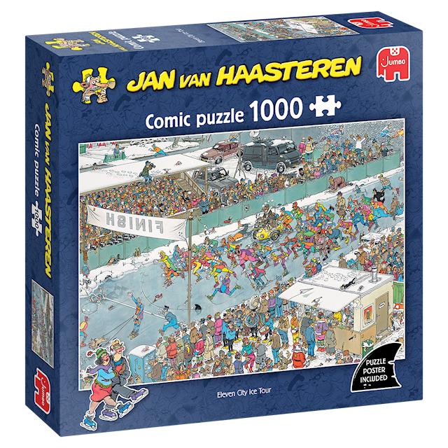 Tuotekuva 3 - Jan van Haasteren Eleven City Tour -palapeli 1000 palaa