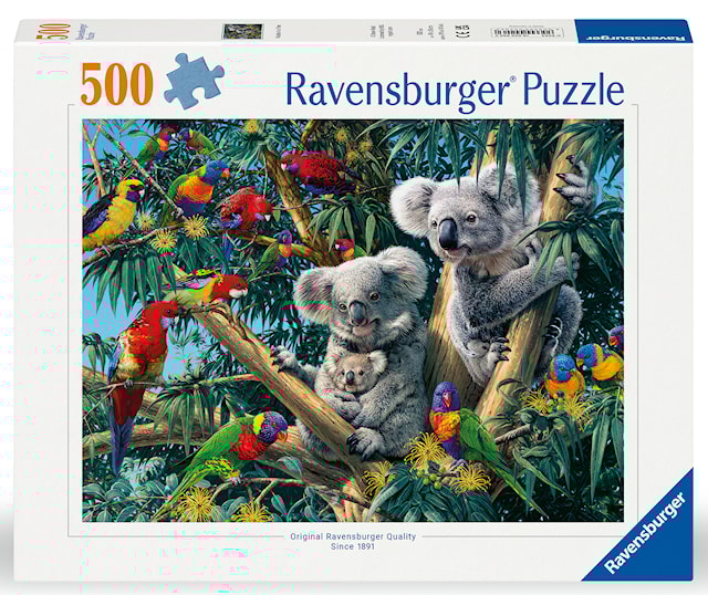 Tuotekuva 1 - Koalas In A Tree Palapelit 500 palaa, Ravensburger