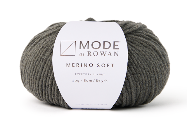 Merino Soft 100% merinovilla 50gr Charcoal 015 Mode at Rowan