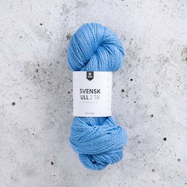 Svensk Ull 2 tr 100 g Bluethroate 152 Järbo