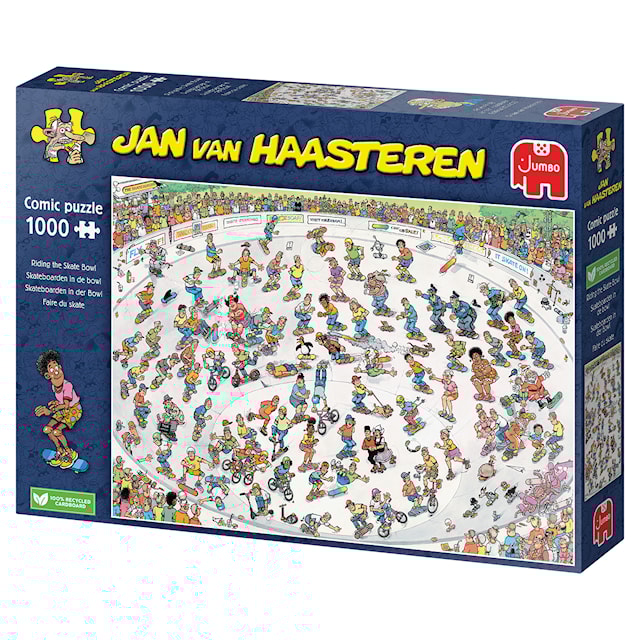 Produktbilde 4 for Jan Van Haasteren Riding The Skate Bowl Puslespill 1000 brikker, Jumbo