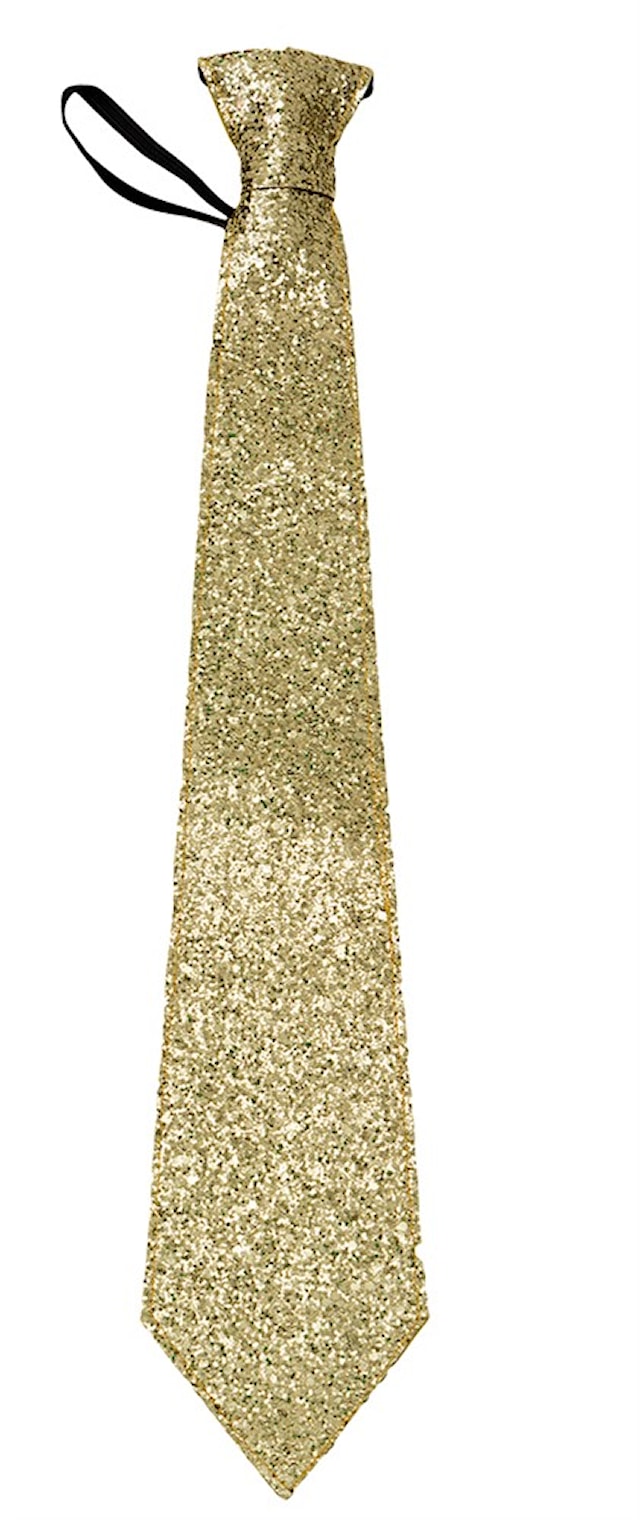 Tie Glitter Gold